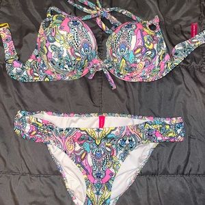 Push-up Victoria’s Secret vibrant bikini set